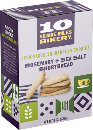 Rosemary + Sea Salt Shortbread -- Oven Baked Shorbread Cookies 8oz