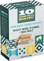 Load image into Gallery viewer, White Wine, Fennel + Sea Salt -- Oven Baked Savory Biscuits 7oz
